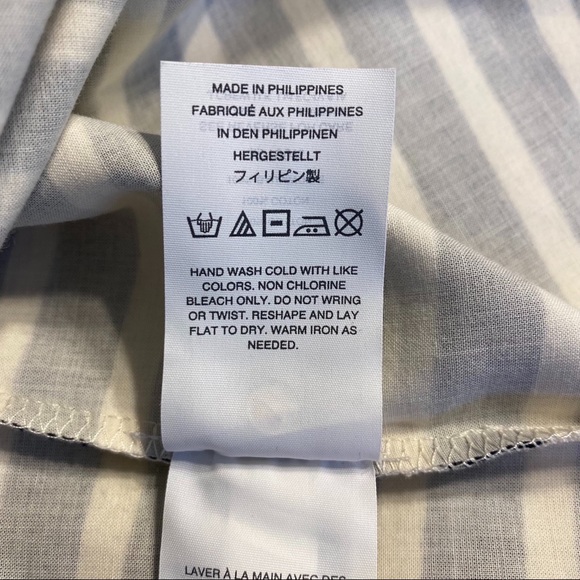 J. Crew Navy and White Striped One Shoulder Sleeveless Top - Picture 10 of 12